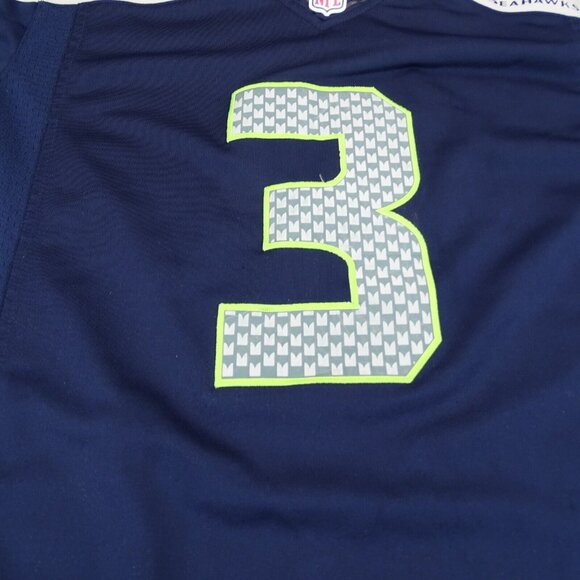 Mens Seattle Seahawks Russell Wilson #3 Nike Game Player Jersey College XL - Picture 2 of 7